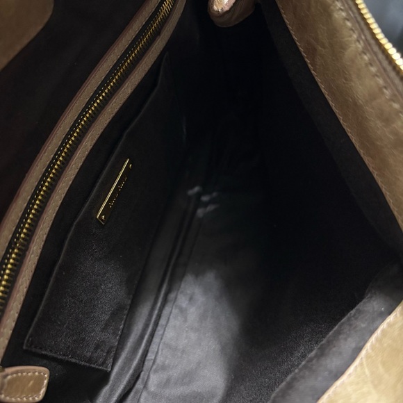 Miu Miu Beige Leather Clutch With Crystal Heart Charm - Picture 10 of 10